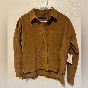 NWT United By Blue Corduroy Button Down